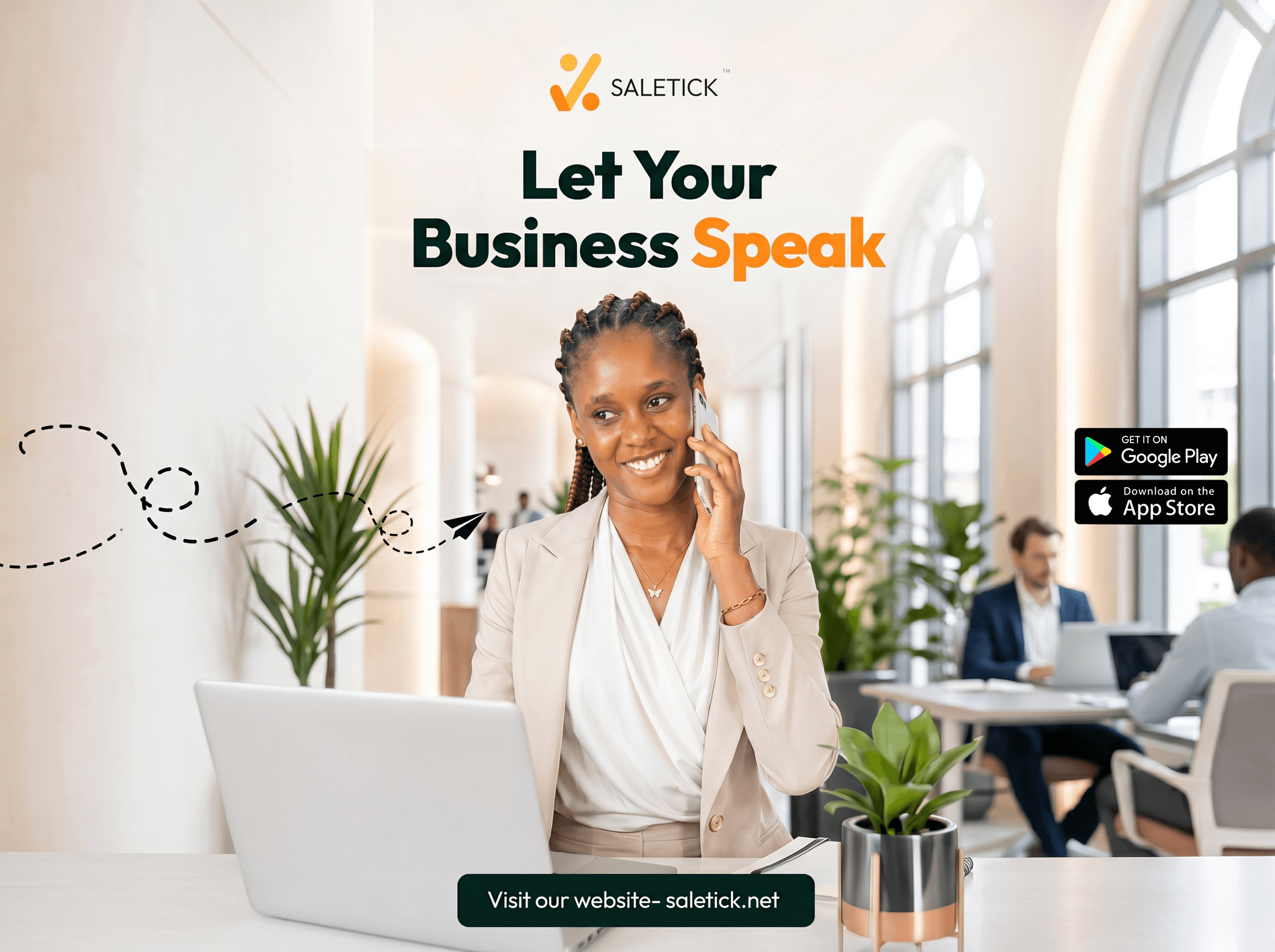 SaleTick App on WhatsApp
