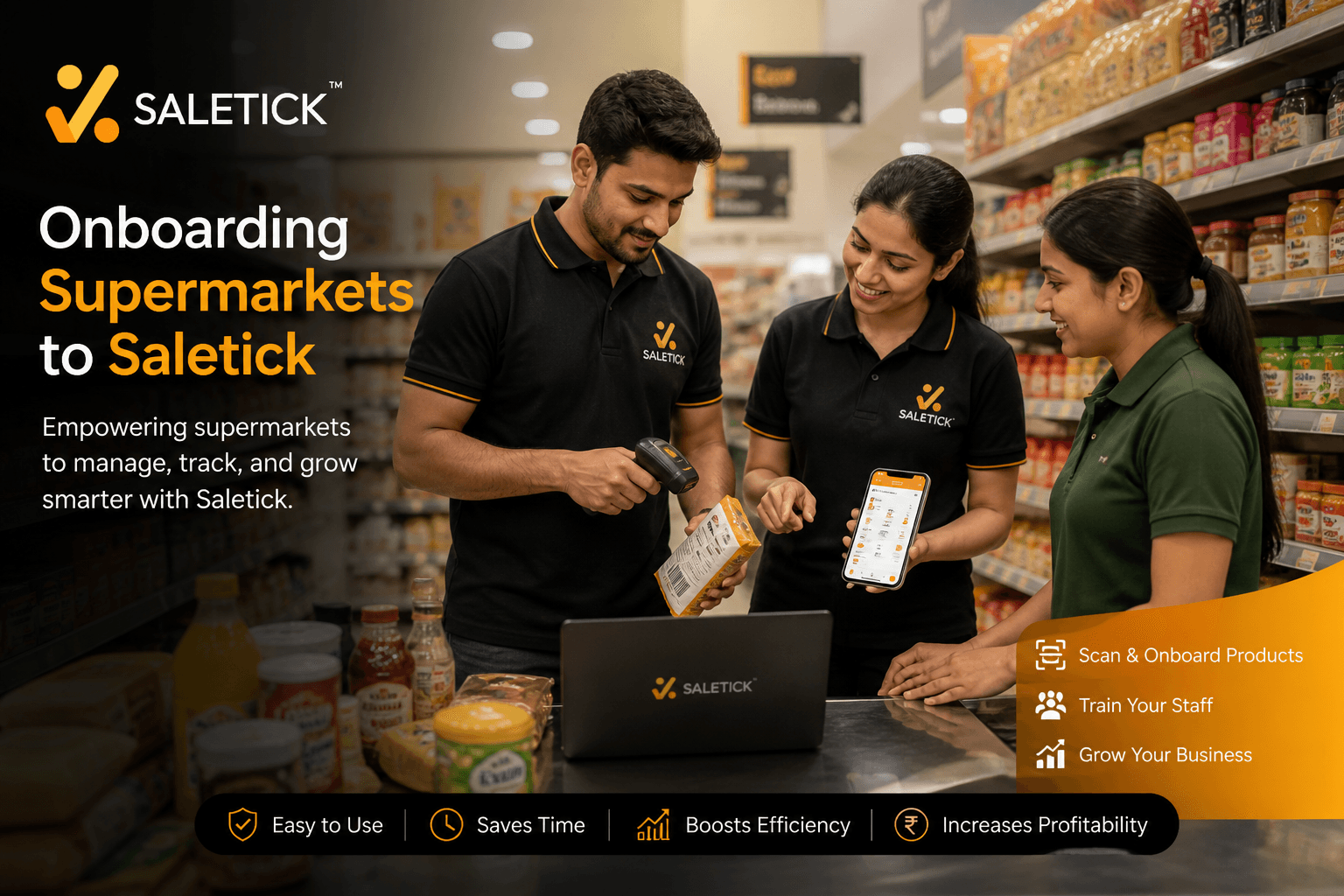 SaleTick onboarding process
